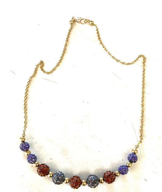 14. Collar Ópera piedras brillantes