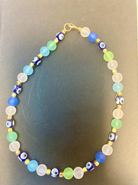 11. Collar Ópera tonos azules